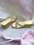 Sleek and Stylish Golden Wedges - cunei